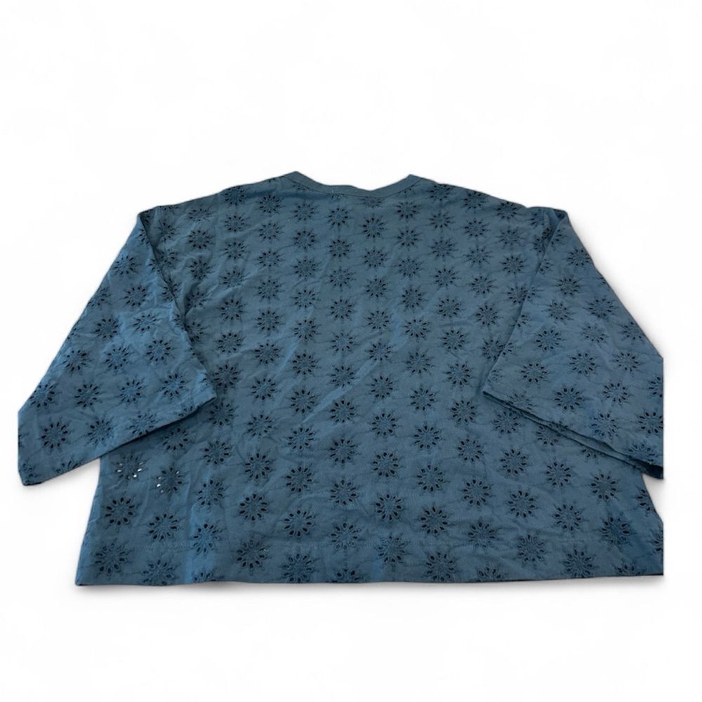 Madewell Women’s Embroidered Wide-Sleeve Boxy Tee Size Small NWT #NV969 - Picture 3 of 5